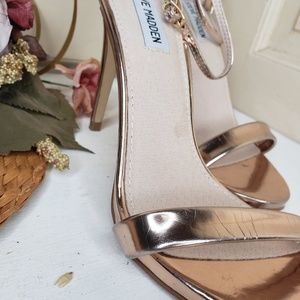 Rose Gold Strappy Heels Steve Madden